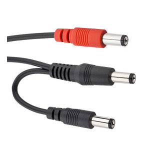 Voodoo Lab PPEH24 Voltage Doubler Cable 18in 2 x 2.1mm/2.5mm Rev Polarity