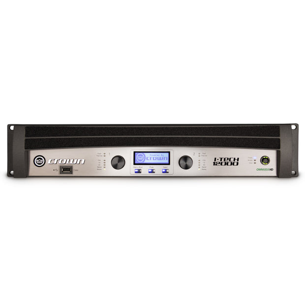 Crown I-Tech 12000HD Two-channel Power Amplifier  3750w / 2ohms ; 4500w / 4ohms ; 2100w / 8ohms with BSS OmnidriveHD + FIR Filters