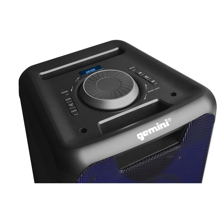 Gemin GLS-880 Bluetooth Party System Speaker w/ LED Light Show - 8”