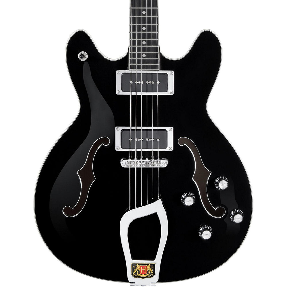 Hagstrom Vik-blk Viking Electric Guitar - Black Gloss