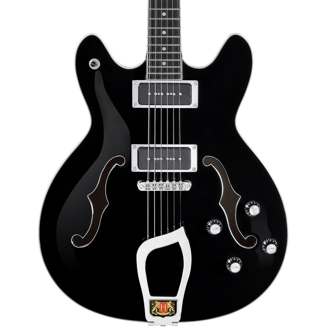 Hagstrom Vik-blk Viking Electric Guitar - Black Gloss