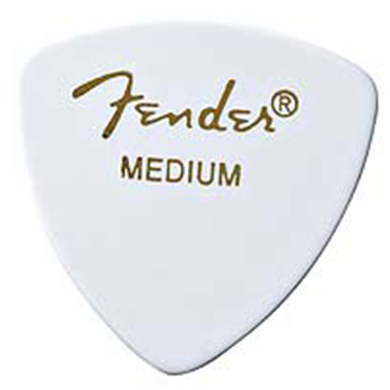 Fender Guitar Pick 346 Shape Classic Celluloid - White - Medium, 12-Count