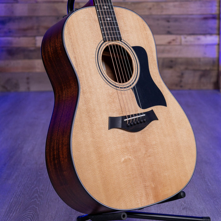 Taylor Guitars 317e Sapele Acoustic-Electric Guitar w/ Deluxe Hardshell-Western Floral Case
