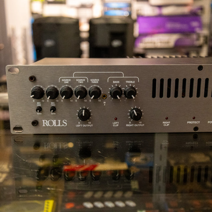 Rolls MA2152 Stereo 100 Watt Mixer/Amplifier 2U - Used