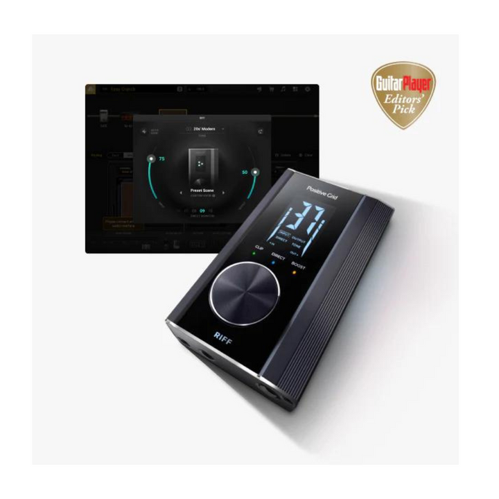 Positive Grid RIFF Guitar Audio Interface - Black