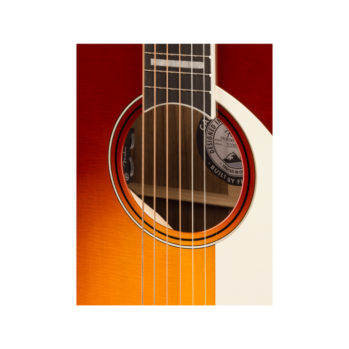 Fender California Series Palomino Vintage Ovangkol Fingerboard Aged White Pickguard - Sienna Sunburst