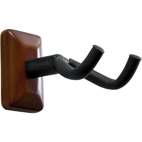 Gator GFW-GTR-HNGRMHG GFW Guitar Wall Hanger w Mahogany Finish
