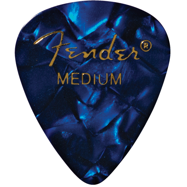 Fender 351 Shape Premium Picks -12 Count Pack - Blue Moto