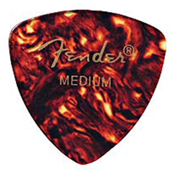 Fender Guitar Pick 346 Shape Classic Celluloid 1/2 Gross - Tortoise Shell - Medium, 72-Count