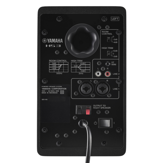 Yamaha HS3 Powered Studio Monitor (Pair) - Black