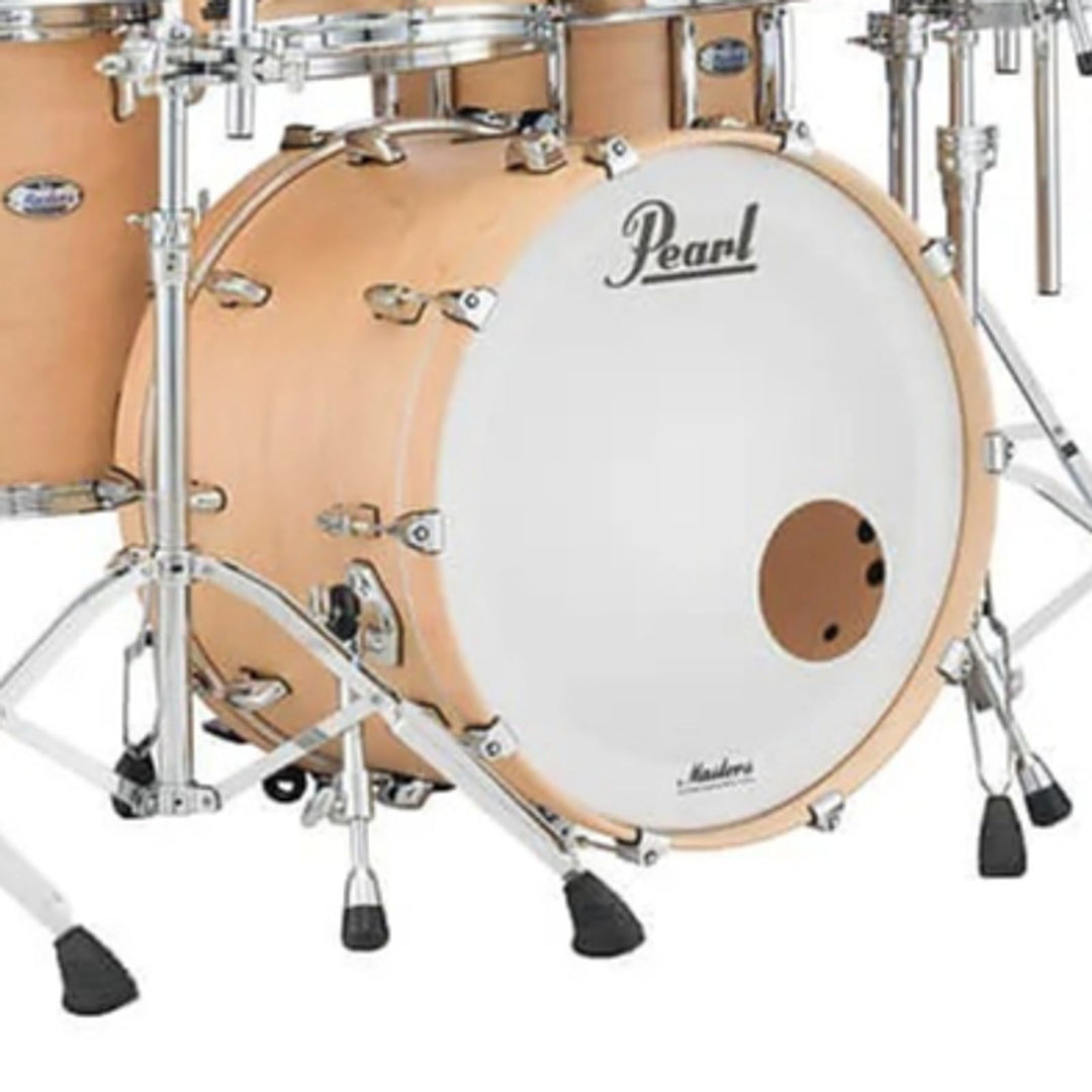 Pearl Masters Maple Reserve Series Mrv1814bb 18x14 Bass Drum Hardware W/ Double Tom Mount Bracket (bb300) Nickle