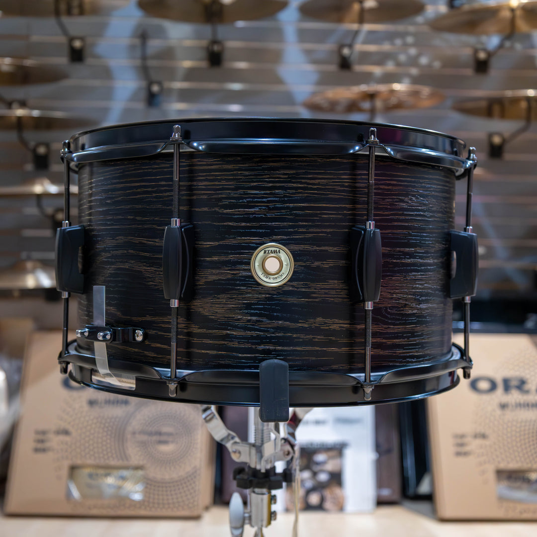 Tama Woodworks Poplar 14"x8" Snare Drum - Black Oak Wrap