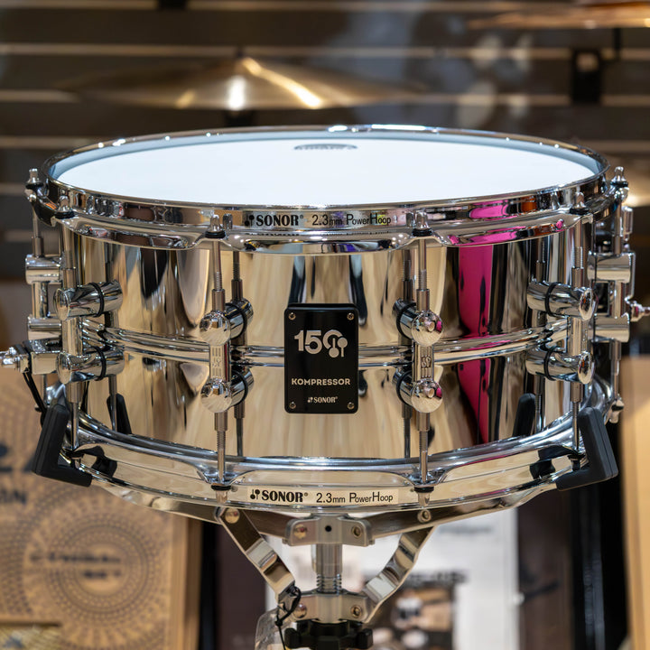 Sonor Kompressor S.D. 14" x 6.5" 150th Anniversary Steel Shell Snare Drums - Limited Edition