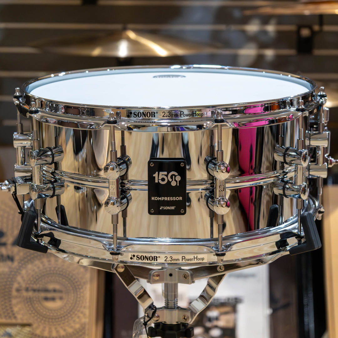 Sonor Kompressor S.D. 14" x 5.75" 150th Anniversary Steel Shell Snare Drums - Limited Edition