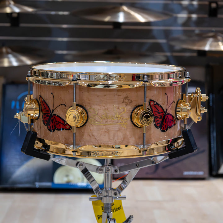 DW DREX5513SSG-SE Sheila E. Collector’s Series ICON Snare, 5.5 x 13" - Birdseye Maple