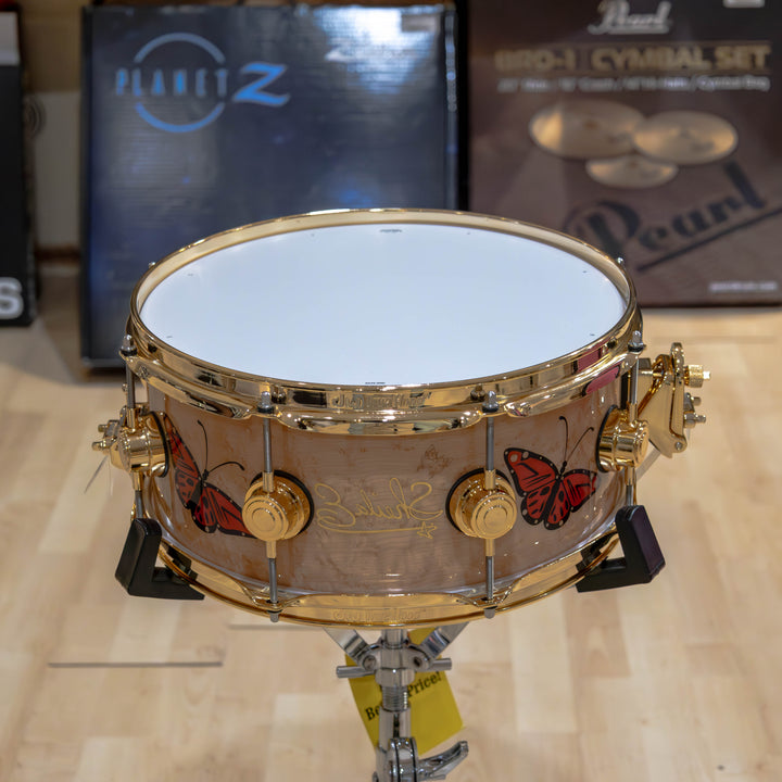 DW DREX5513SSG-SE Sheila E. Collector’s Series ICON Snare, 5.5 x 13" - Birdseye Maple