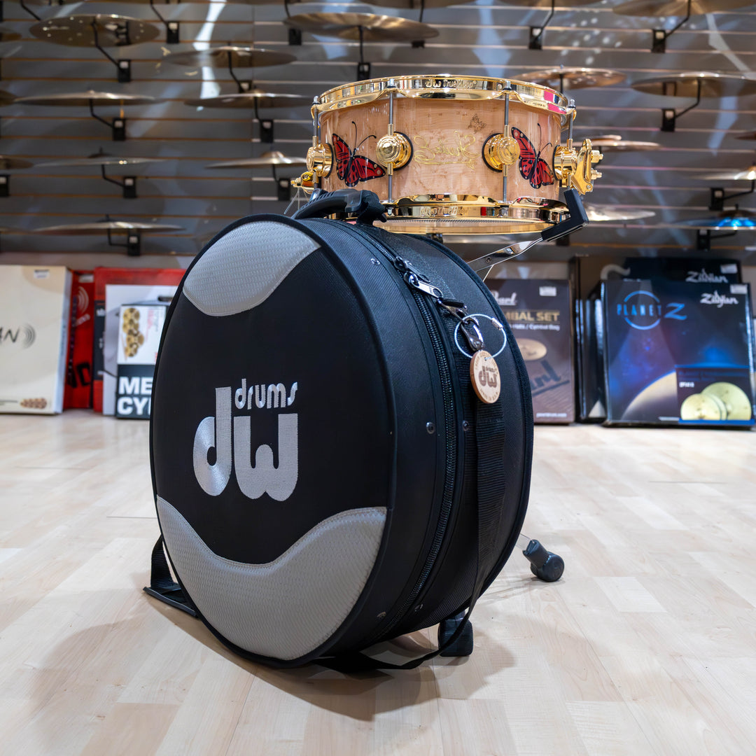 DW DREX5513SSG-SE Sheila E. Collector’s Series ICON Snare, 5.5 x 13" - Birdseye Maple