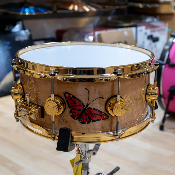DW DREX5513SSG-SE Sheila E. Collector’s Series ICON Snare, 5.5 x 13" - Birdseye Maple