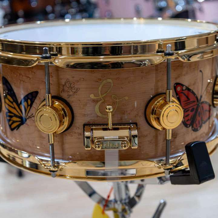 DW DREX5513SSG-SE Sheila E. Collector’s Series ICON Snare, 5.5 x 13" - Birdseye Maple