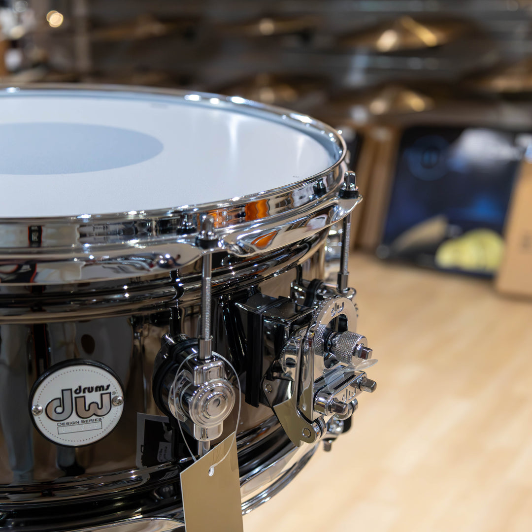 DW Design Series Metal Snare Drum 6x14 - Black Nickel Over Brass