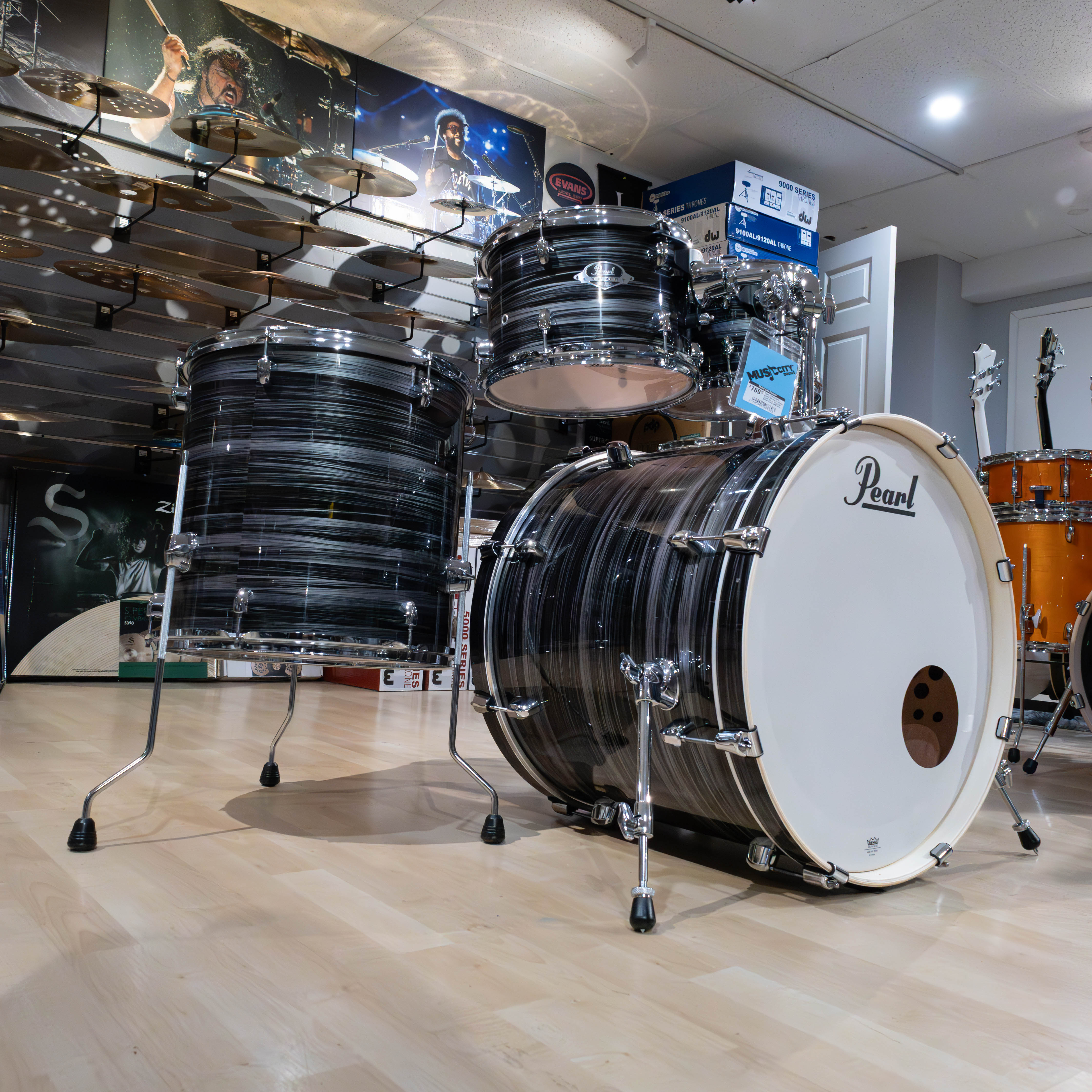 Pearl EXX725SPC Export Series 5-Piece Drum Kit - Graphite Silver
