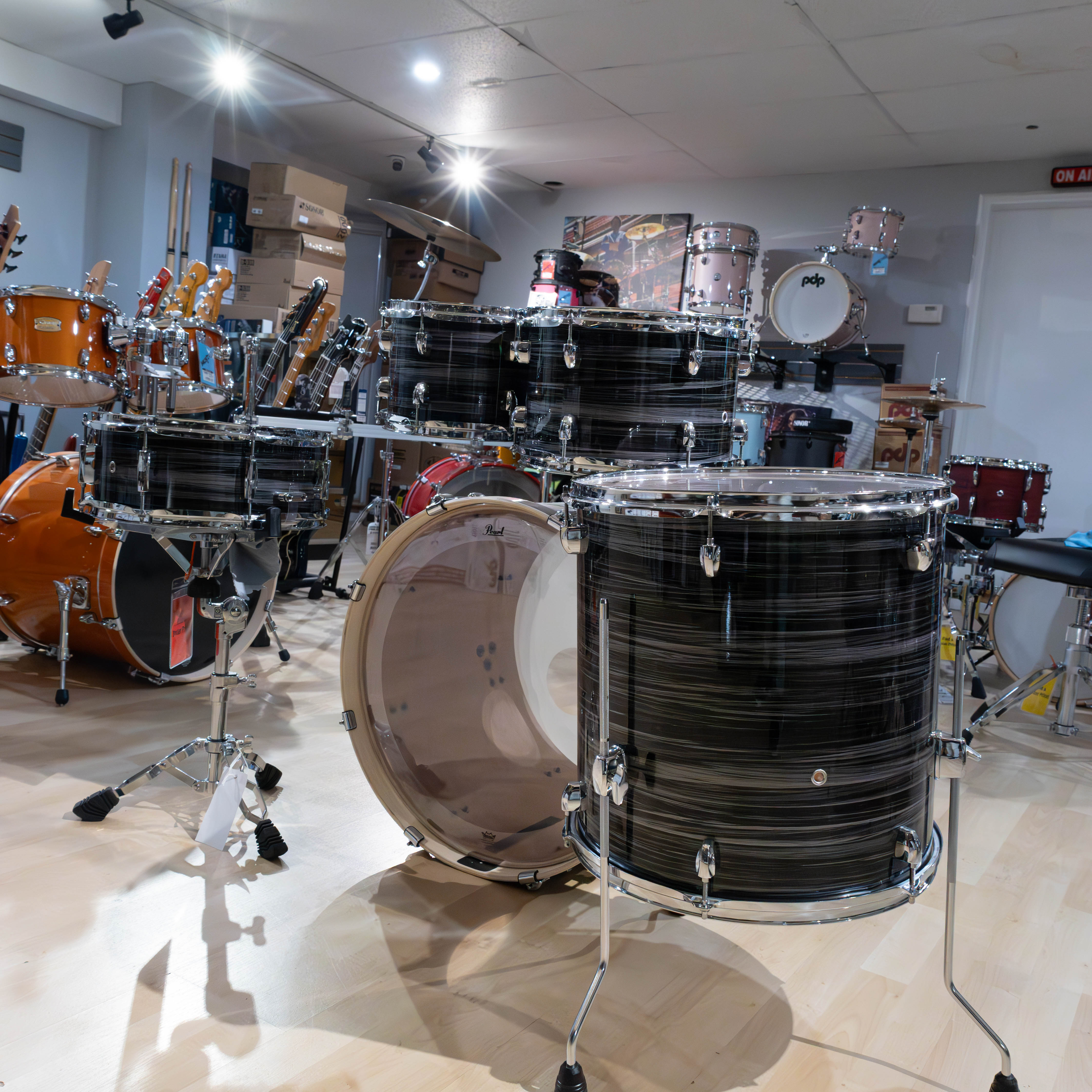 Pearl EXX725SPC Export Series 5-Piece Drum Kit - Graphite Silver