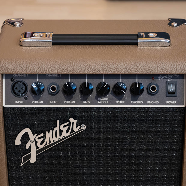 Fender Acoustasonic 15 2-Channel Combo Amp - Brown and Wheat (Demo)