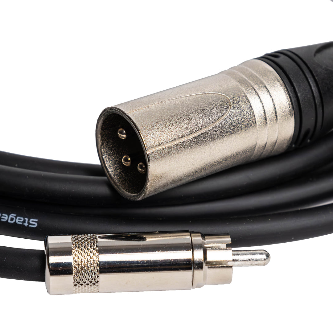 Stage & Studio RCA Male to XLR Male Audio Patch Cable