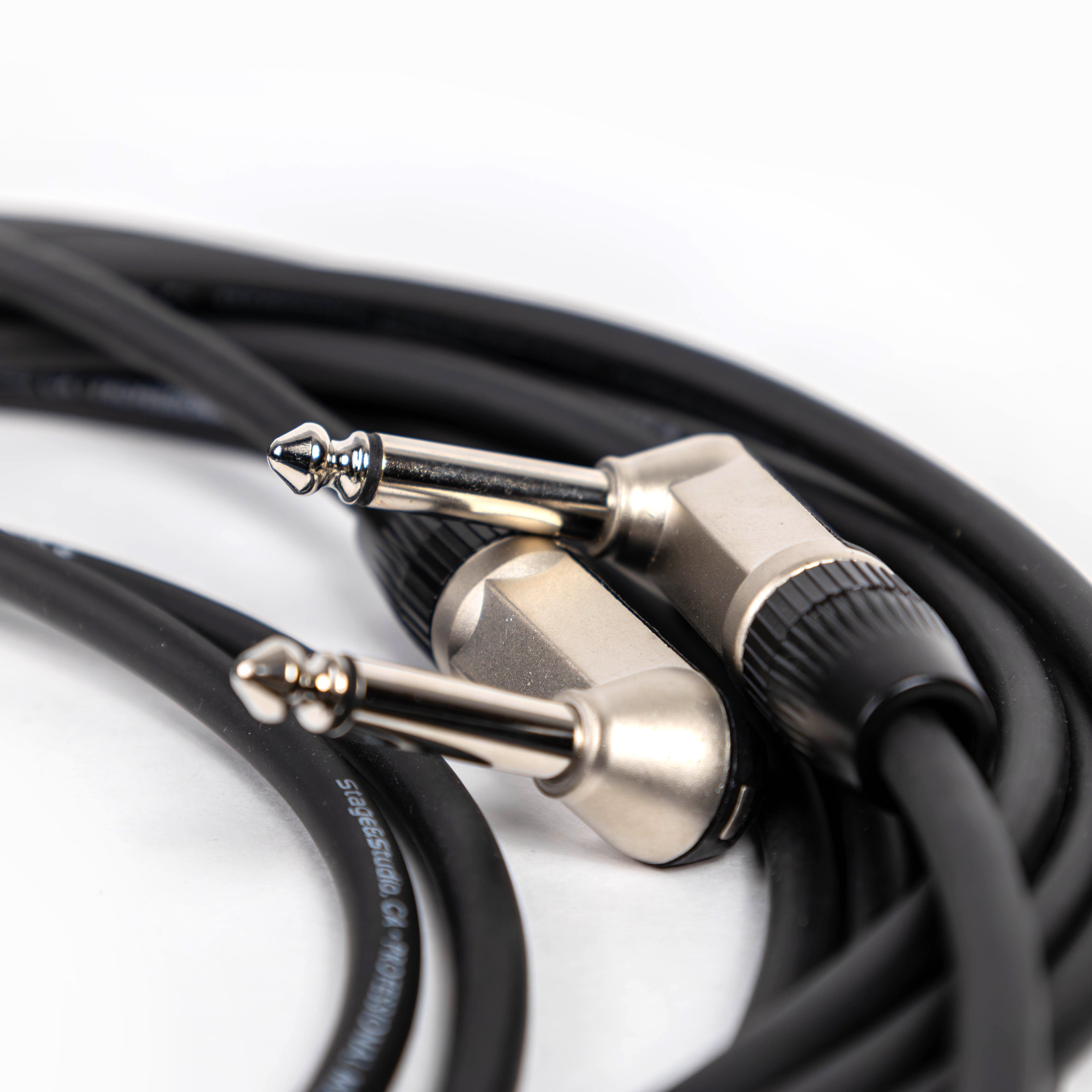 Stage & Studio TS Male-to-Male Dual Right Angle Instrument Patch Cable 20-Foot