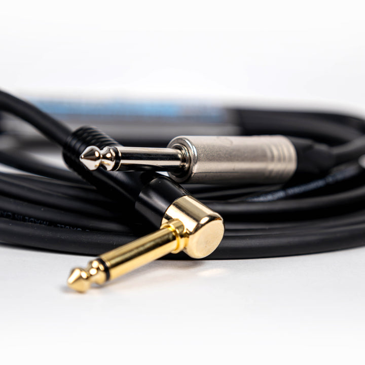 Stage & Studio TS Male-to-Male Right Angle to Straight Instrument Patch Cable 10-Foot