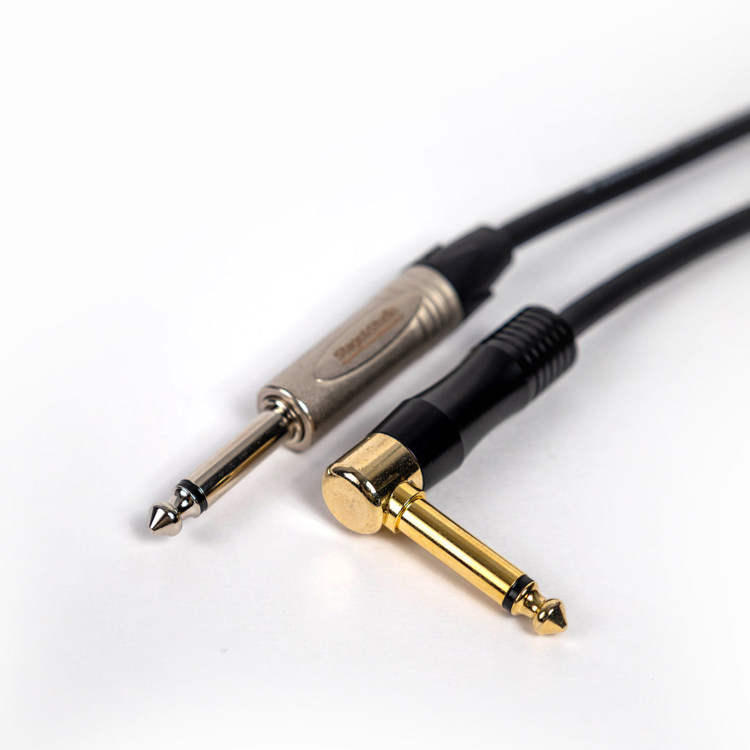 Stage & Studio TS Male-to-Male Right Angle to Straight Instrument Patch Cable 10-Foot