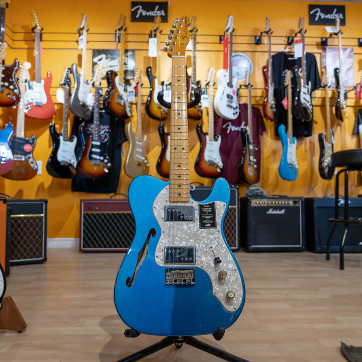Fender American Vintage II '72 Telecaster Thineline Electric Guitar (Blue)