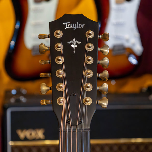 Taylor Guitars Builder's Edition 652ce WHB, West African Crelicam Ebony Fretboard, Expression System ® 2 Electronics, Beveled Cutaway with Taylor Deluxe Hardshell Brown Case