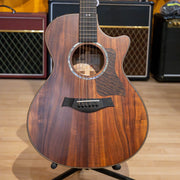 Taylor Guitars 722ce, Hawaiian Koa Top, Hawaiian Koa Back and Sides, West African Crelicam Ebony Fretboard, Expression System ® 2 Electronics, Venetian Cutaway with Taylor Deluxe Hardshell Brown Case