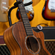 Taylor Guitars 722ce, Hawaiian Koa Top, Hawaiian Koa Back and Sides, West African Crelicam Ebony Fretboard, Expression System ® 2 Electronics, Venetian Cutaway with Taylor Deluxe Hardshell Brown Case