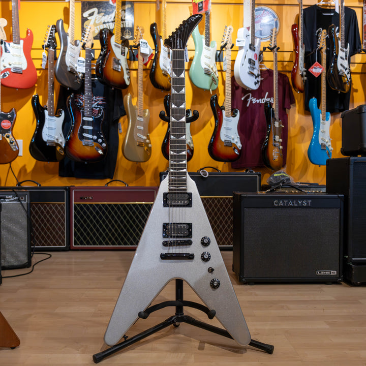 Gibson Dave Mustaine Flying V Explorer (Silver Metallic) DSVX00SMBH