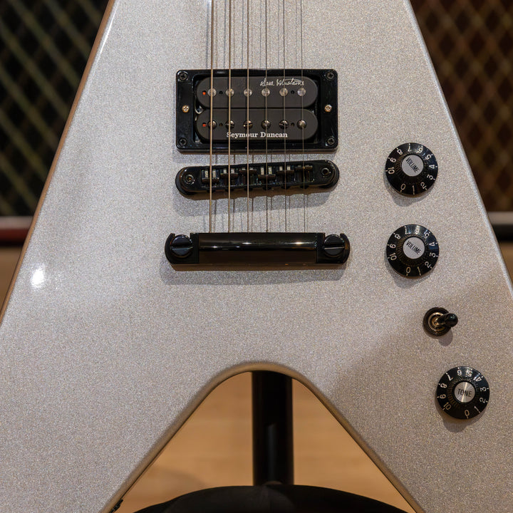 Gibson Dave Mustaine Flying V Explorer (Silver Metallic) DSVX00SMBH