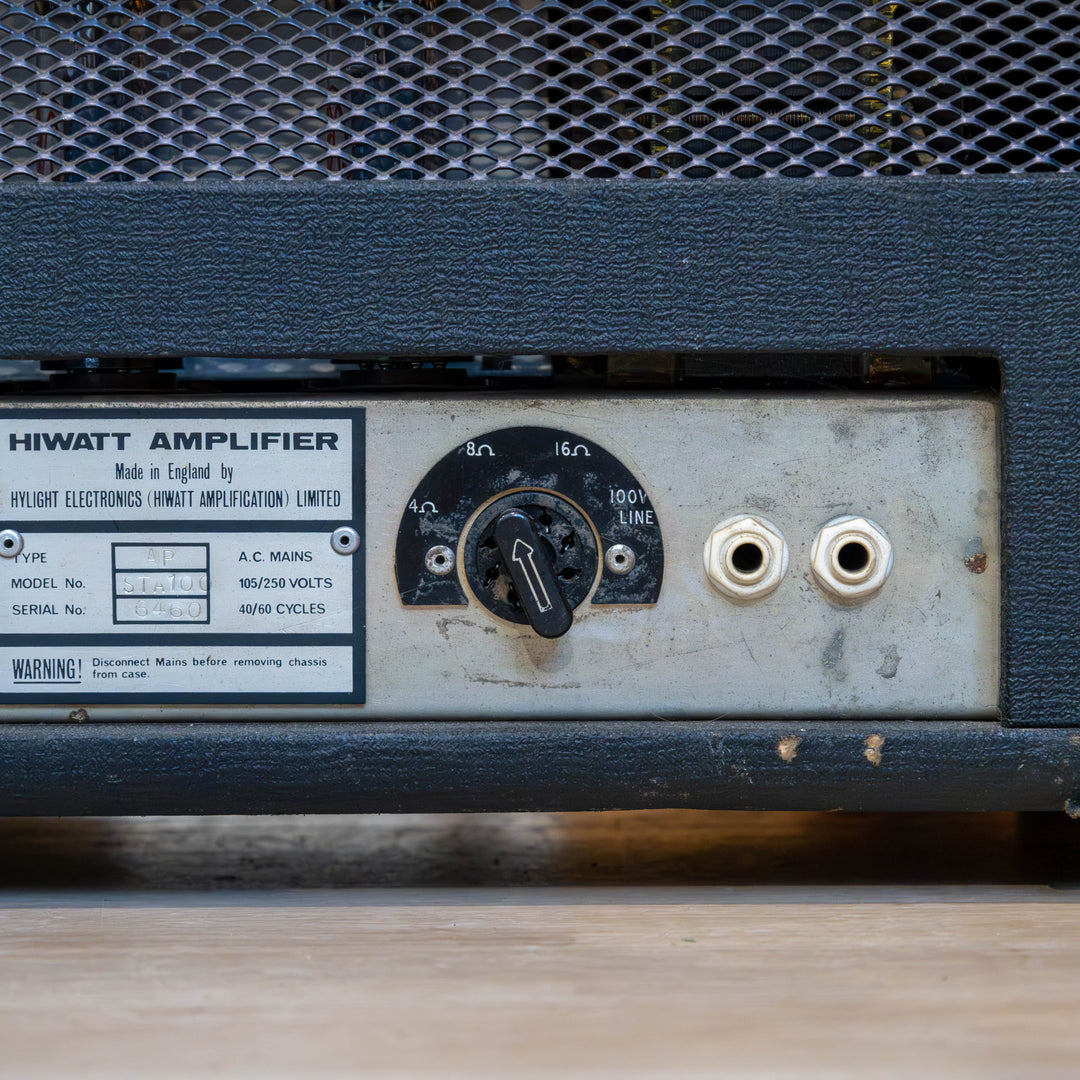 Hiwatt 1974 Custom Slave 100 (STA-100)  Amp Head VINTAGE & RARE - USED