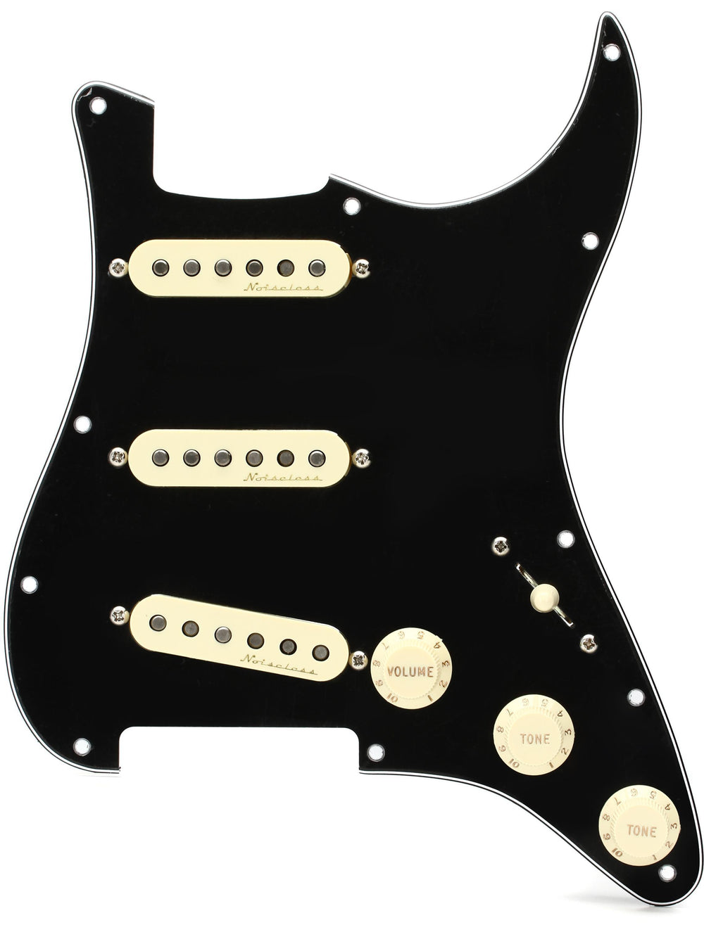 Fender Pre-wired Strat Pickguard Vintage Noiseless Sss - Shell