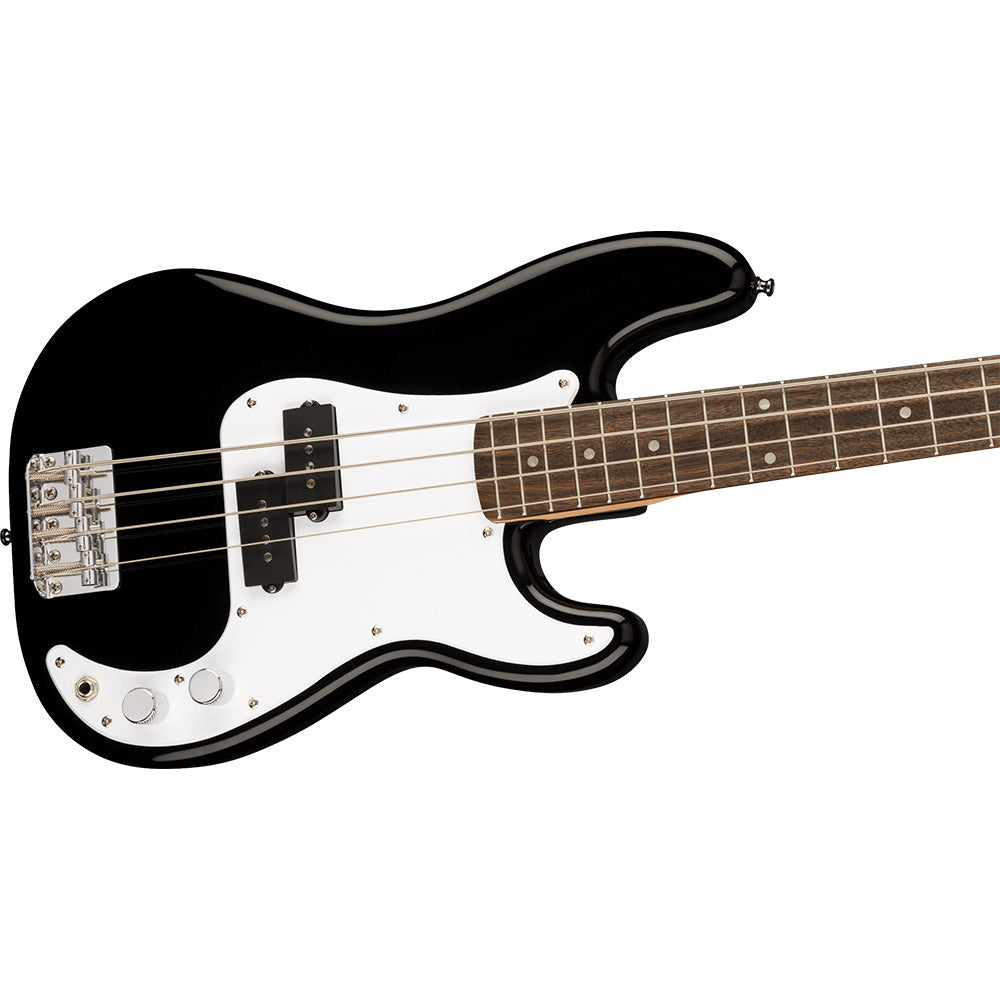Squier Mini Precision Bass Laurel Fingerboard Electric Bass Guitar - Black