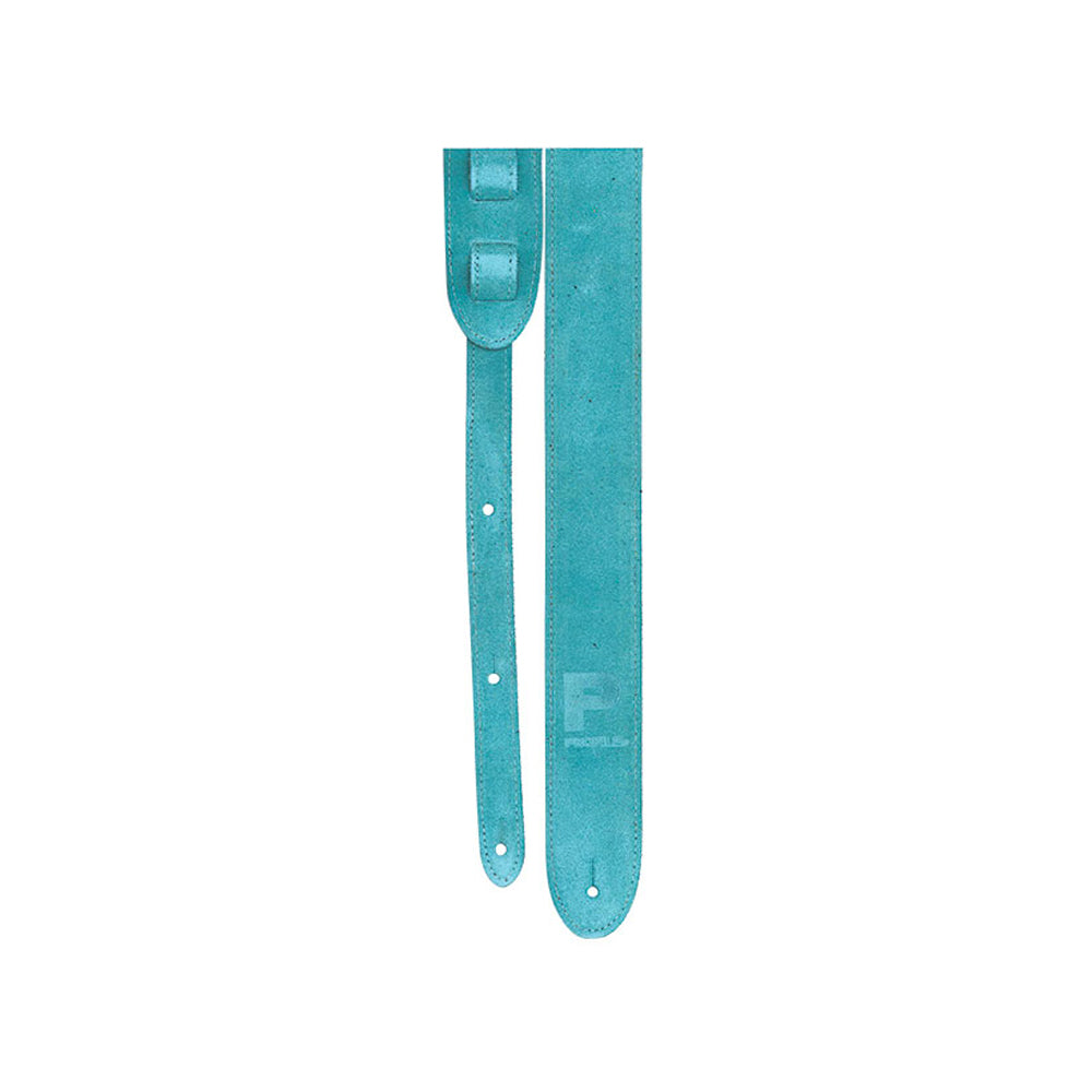 Profile PGS750-T - 2'' Teal Suede Guitar Strap Wit Made in Canada