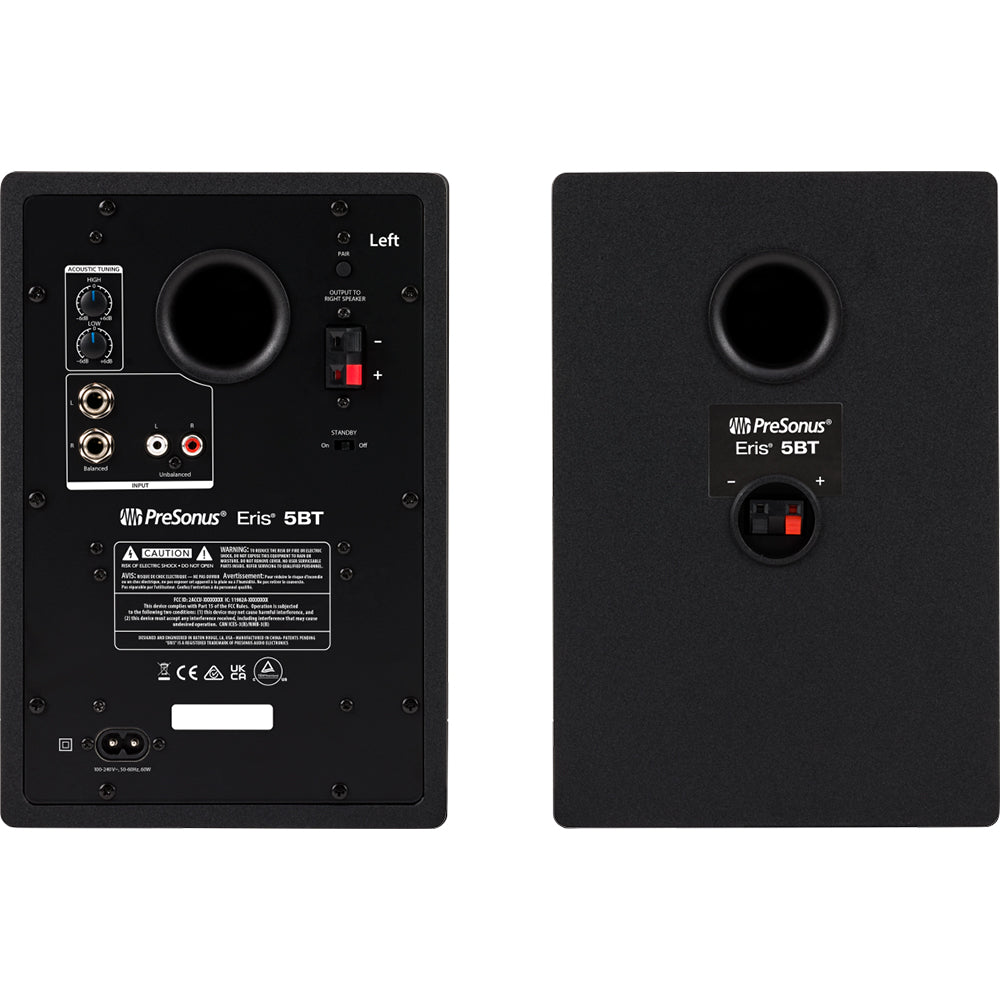PreSonus Eris 5-inch Media Reference Monitors with Bluetooth® connectivity