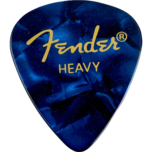 Fender 351 Shape Premium Picks -12 Count Pack - Blue Moto