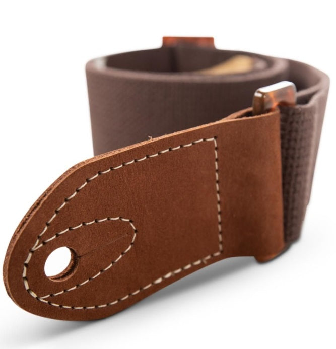 Taylor GS MinI Strap,Chocolate Brown Cotton,2"