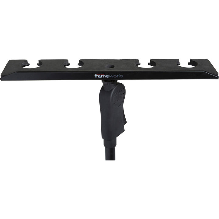 Gator Frameworks Multi Holder Stand-Mount Tray for 4 Handheld Microphones