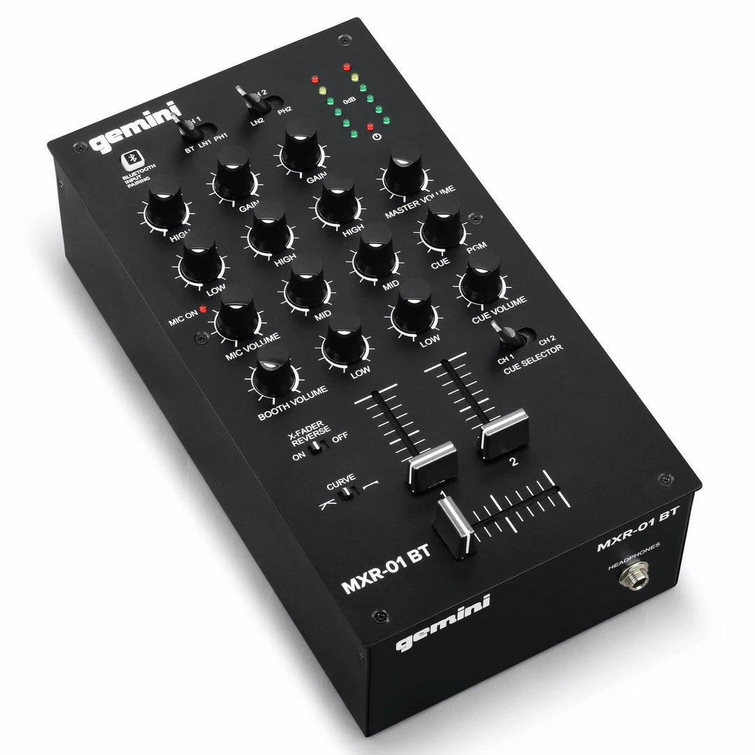 Gemini MXR-01BT 2-Channel Bluetooth DJ Mixer