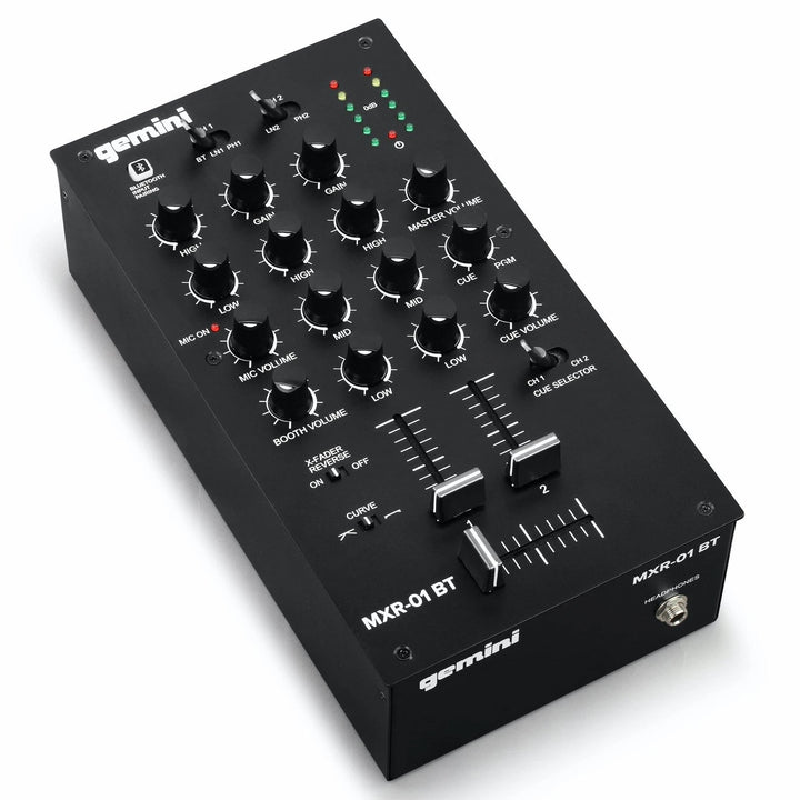Gemini MXR-01BT 2-Channel Bluetooth DJ Mixer