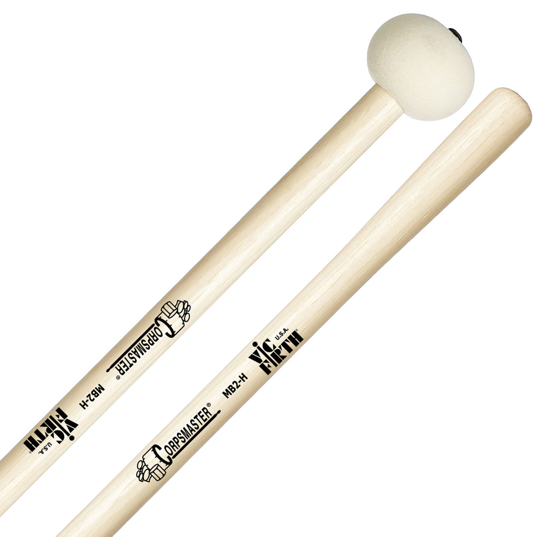 Vic Firth MB2H Corpmaster Medium Felt Bass Drum Mallets