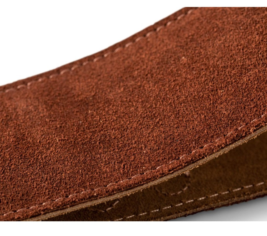 Taylor Strap,Embroidered Suede,Honey,2.5"