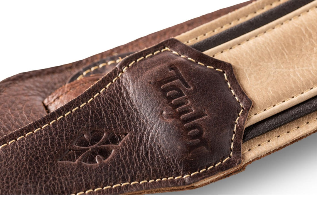 Taylor Reflections Strap,Spruce/Ebony Lthr,2.5"